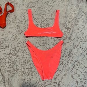 Triangl hot pink swimsuit